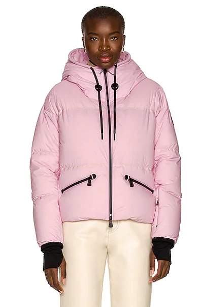 Shop Moncler Allesaz Bomber Jacket In Pink