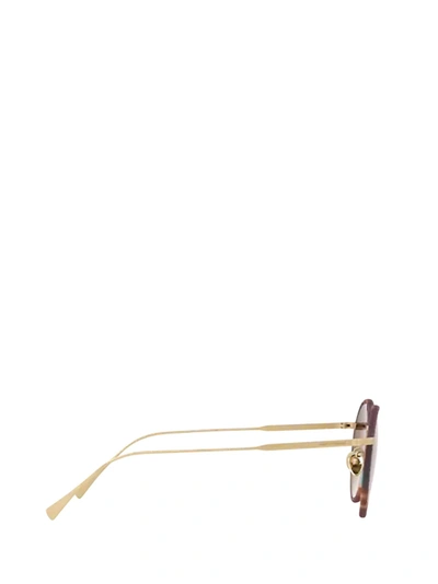 Shop Giorgio Armani Sunglasses In Matte Pale Gold