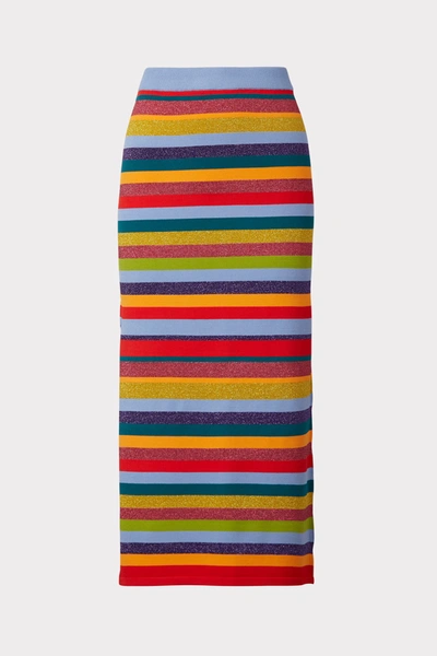 Shop Milly Multi Striped Skirt
