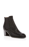 LAURENCE DACADE Goat Suede Garell Crystal Ankle Boots