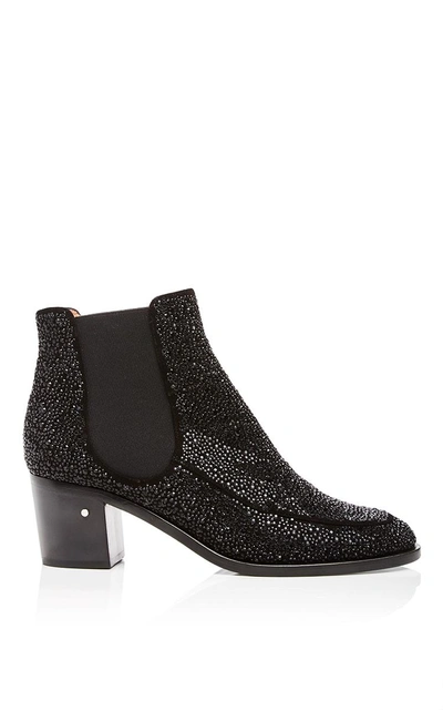 Shop Laurence Dacade Goat Suede Garell Crystal Ankle Boots