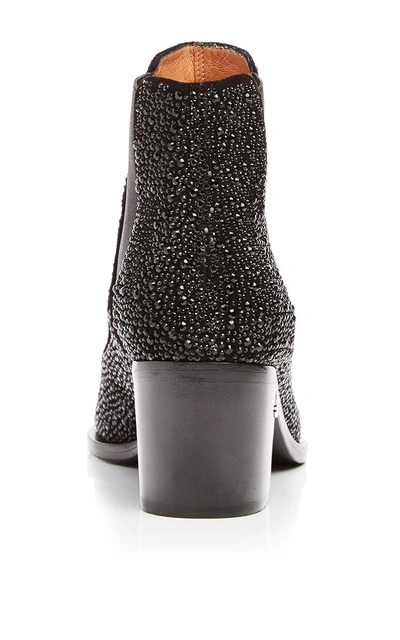 Shop Laurence Dacade Goat Suede Garell Crystal Ankle Boots