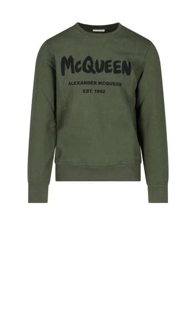 Shop Alexander Mcqueen Sweater In Green