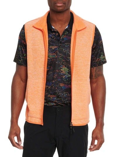 Shop Robert Graham Klose Performance Vest In Orange