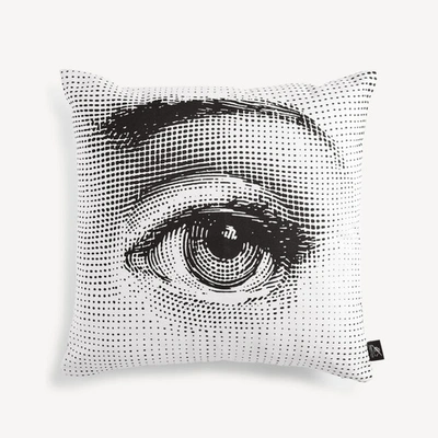 Shop Fornasetti Cushion Tema E Variazioni N.397 In White/black