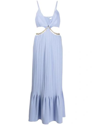 Shop Jonathan Simkhai Ayla Chain Cut-out Dress In Violett