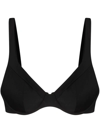 Form And Fold The Line Underwire Bikini Top In Schwarz | ModeSens