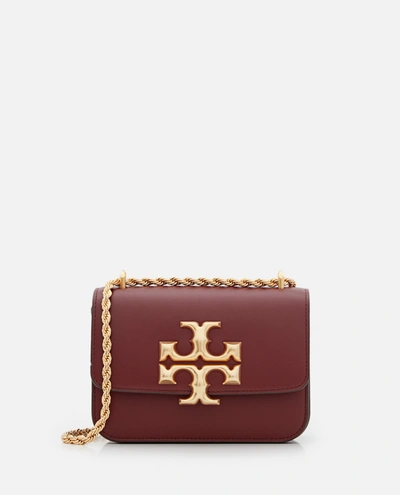 Shop Tory Burch Eleanor Small Leather Shoulder Bag In Purple