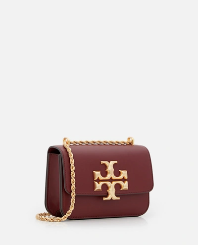 Shop Tory Burch Eleanor Small Leather Shoulder Bag In Purple
