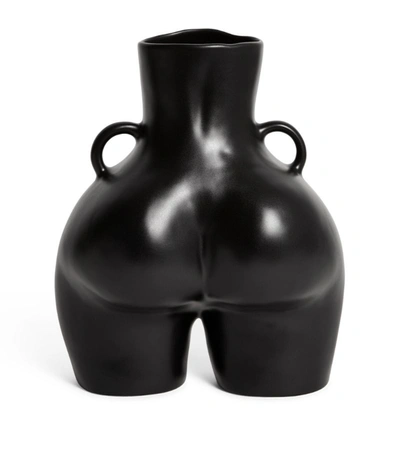 Shop Anissa Kermiche Love Handles Vase (31cm) In Black