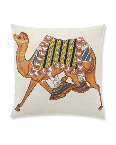 Shop John Robshaw Camel Step Pillow, 22x22"