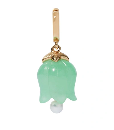 Shop Annoushka Yellow Gold And Jade Tulip Charm