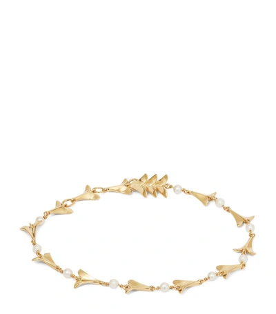 Shop Annoushka X Temperley Yellow Gold And Pearl Bracelet