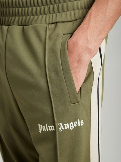 Shop Palm Angels Trousers White