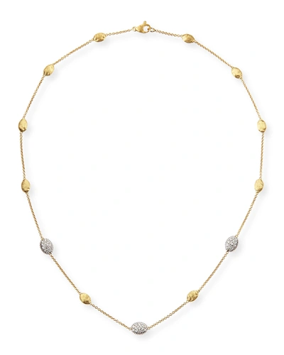 Shop Marco Bicego 18k Gold Necklace With Diamonds