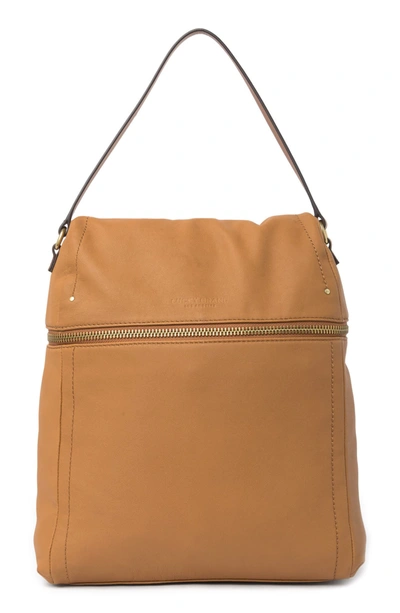 Shop Lucky Brand Soue Leather Backpack In Mdbrown 01