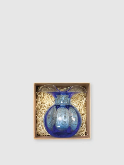 Shop Vietri Hibiscus Glass Bud Vase In Cobalt