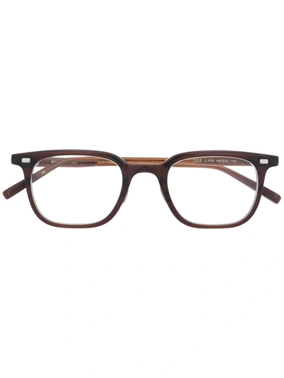 Shop Eyevan7285 Tortoiseshell-frame Glasses In Braun