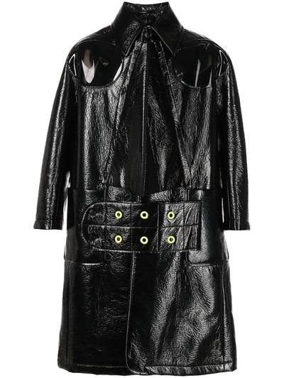 Shop Walter Van Beirendonck Mask Coat In Schwarz