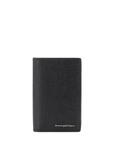 Shop Ermenegildo Zegna Simple Card Case In 黑色