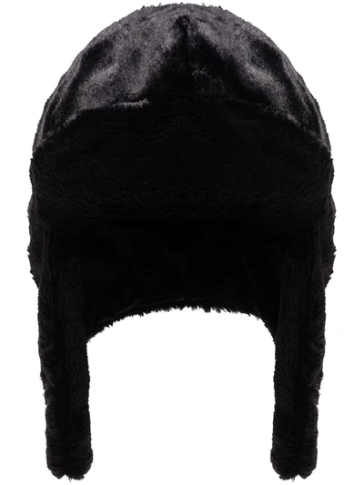 Shop Mastermind Japan Ear-flaps Faux-fur Cap In 黑色