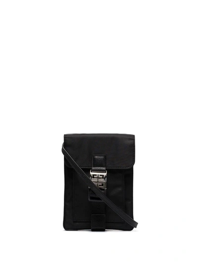 Shop Givenchy 4g Buckle Crossbody Bag In 黑色