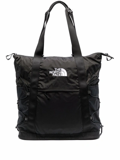 Shop The North Face Borealis Logo-embroidered Tote Bag In 黑色