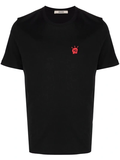 Shop Zadig & Voltaire Tommy Skull T-shirt In Black