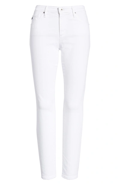 Shop Ag Prima Mid Rise Ankle Cigarette Jeans In White
