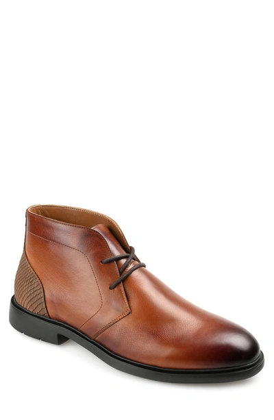 Thomas & Vine Thomas And Vine Aldridge Snake Embossed Chukka Boot In Cognac