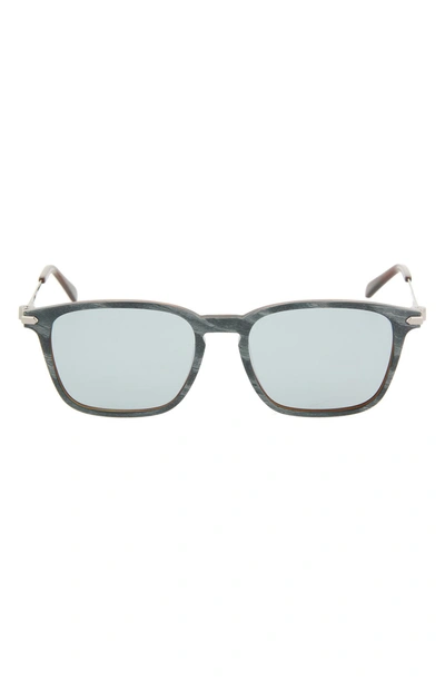 Shop Brioni 52mm Square Sunglasses In Grey Horn