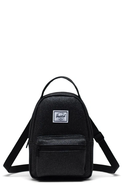 Shop Herschel Supply Co . Nova Crossbody Backpack In Black Sparkle