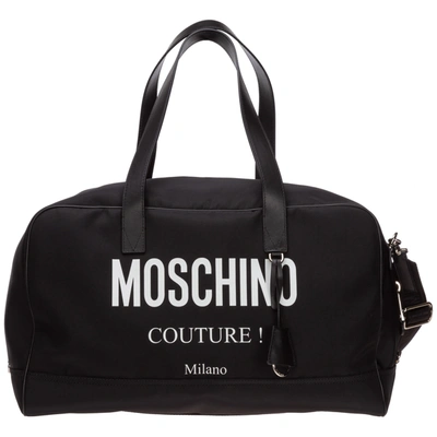 Shop Moschino Sasa Duffle Bag In Nero