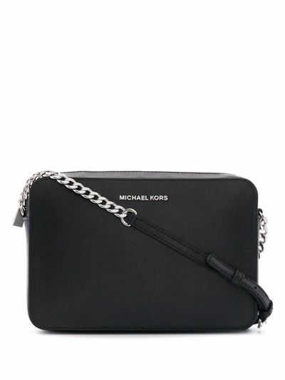 Michael Kors Jet Set Travel Admiral Lg Ew Crossbody In Schwarz