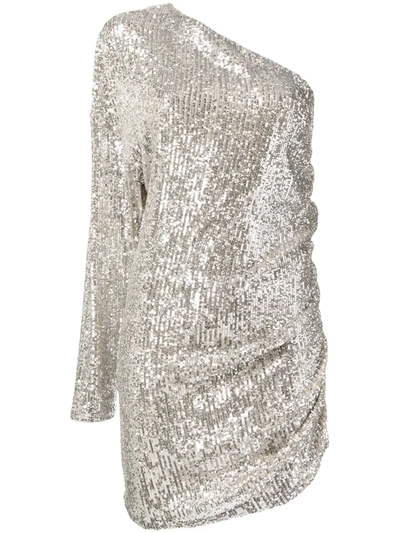In The Mood For Love Alexandra Asymmetric Dress In Silber