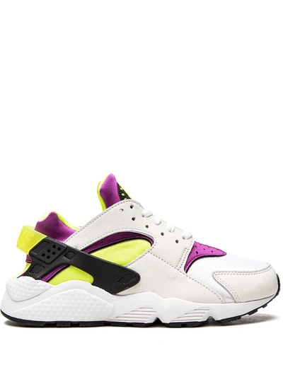 Nike Air Huarache Sneakers Dh4439-101 In White/purple/yellow | ModeSens