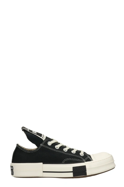 Shop Drkshdw Sneakers In Black Canvas