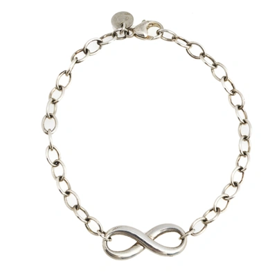 Pre-owned Tiffany & Co Infinity Silver Chain Link Bracelet