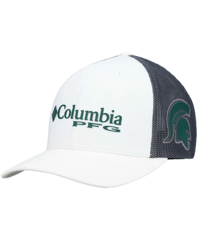 Shop Columbia Men's White Michigan State Spartans Pfg Snapback Adjustable Hat