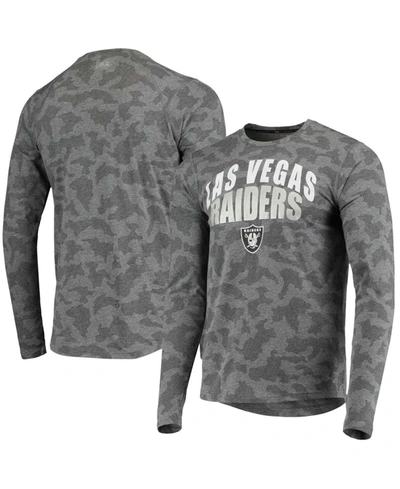 Shop Msx By Michael Strahan Men's Black Las Vegas Raiders Camo Performance Long Sleeve T-shirt