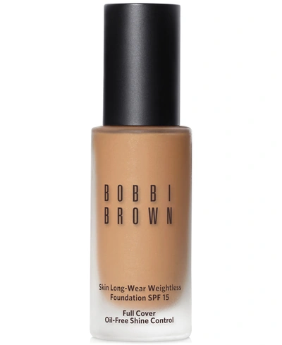 Shop Bobbi Brown Skin Long-wear Weightless Foundation Spf 15, 1-oz. In Cool Beige (c-) Light Medium Beige With