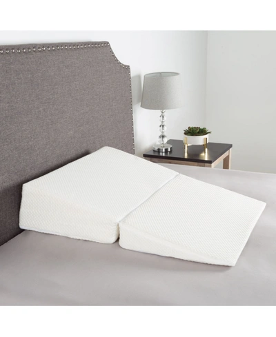 Shop Baldwin Home Folding Wedge Memory Foam Pillow In Ivory