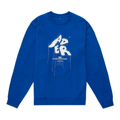 Shop Ader Error Cotton-blend Sweatshirt In Blue