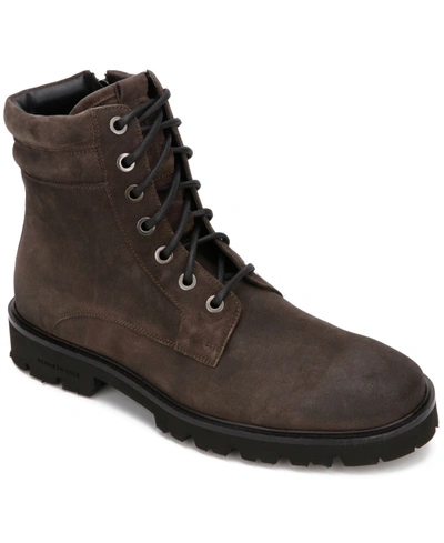 Shop Kenneth Cole New York Men's Rhode Lug Boot Men's Shoes In Dark Walnut