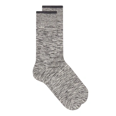 Shop Nudie Jeans Rasmusson Socks In Grey