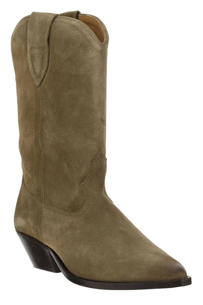 Shop Isabel Marant Duerto Boots In Green