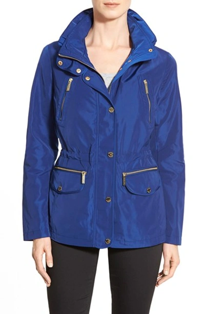 Michael Michael Kors 4-pocket Utility Anorak In Sapphire