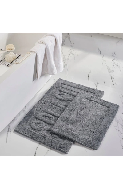 Shop Modern Threads Cotton Bath Mat In Charcoal