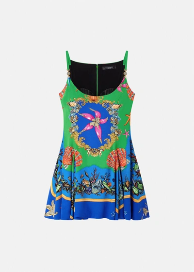 Shop Versace Trã©sor De La Mer Print Dress