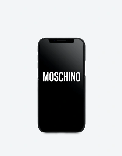 Shop Moschino Hamburger Iphone 12/12 Pro Cover In Black